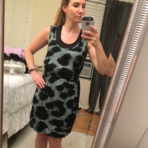 Kensie Black Teal Dress - Picture 1 of 5